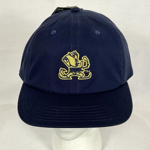 Notre Dame Fighting Irish Navy Mascot Hat Cap SnapBack OSFA Under Armour New - Picture 1 of 6